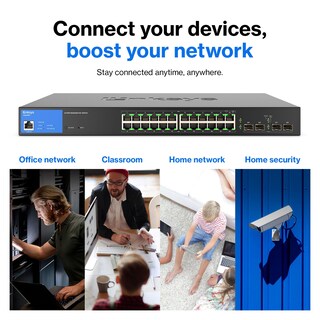Foto 6 | Conmutador de Red Linksys LGS328PC de 24 Puertos Gestionado por Gigabit - Venta Internacional
