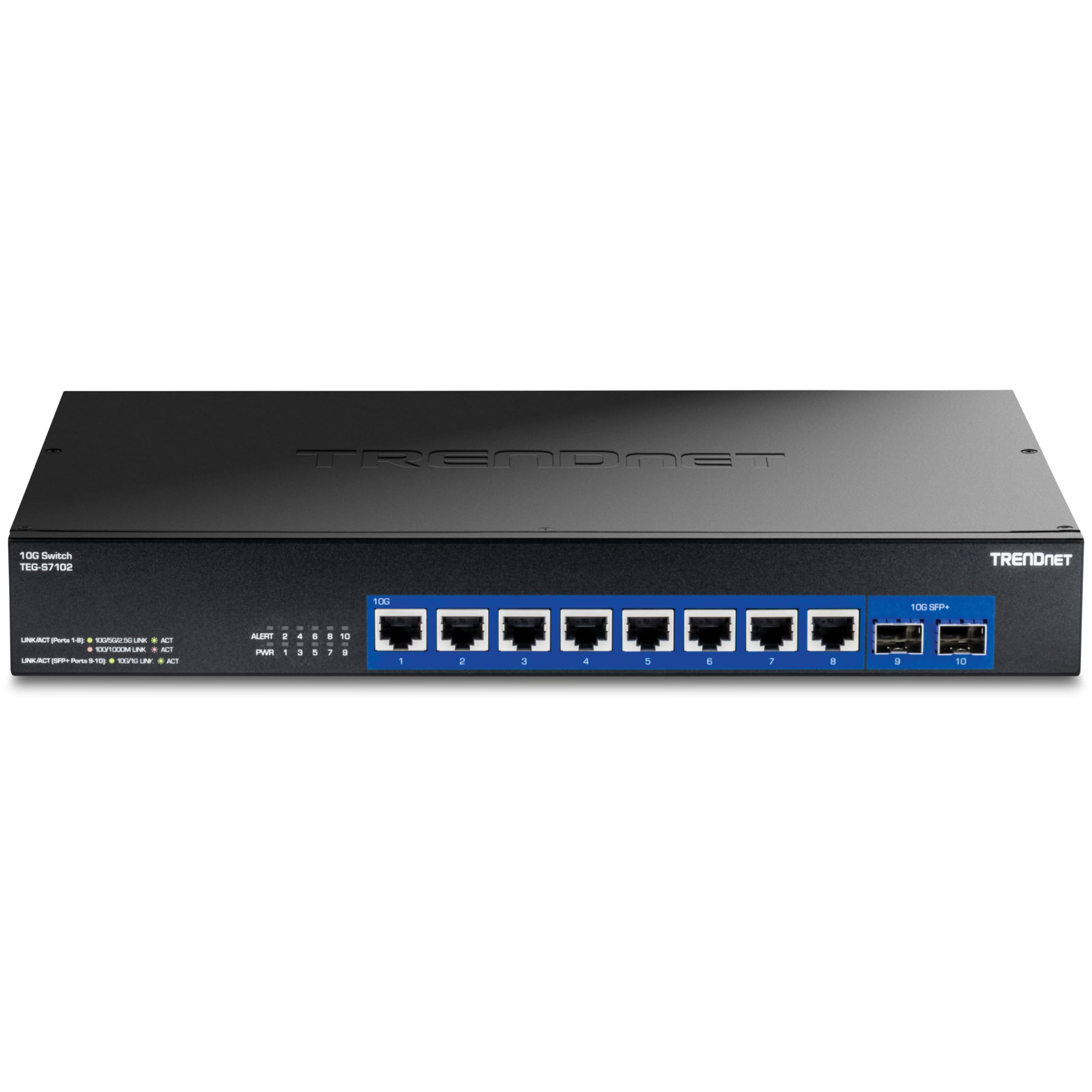 Foto 3 pulgar | Conmutador Trendnet TEG-S7102 de 10 Puertos 10G con 8 RJ-45 y 2 SFP+ - Venta Internacional