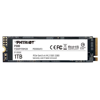 Foto 1 | Unidad De Estado Solido Ssd M.2 1tb Patriot P300 Nvme Pcie 3.0 2100/1650 Mb/s P300p1tbm28
