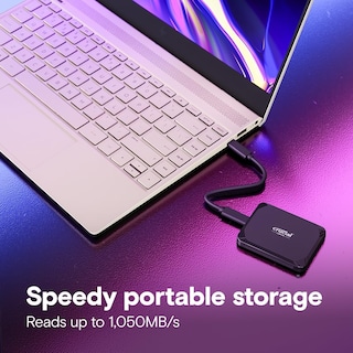 Foto 2 | Ssd Portátil Crucial X9 De 2 Tb Usb 3.2 De Hasta 1050 Mb/s De Lectura - Venta Internacional.