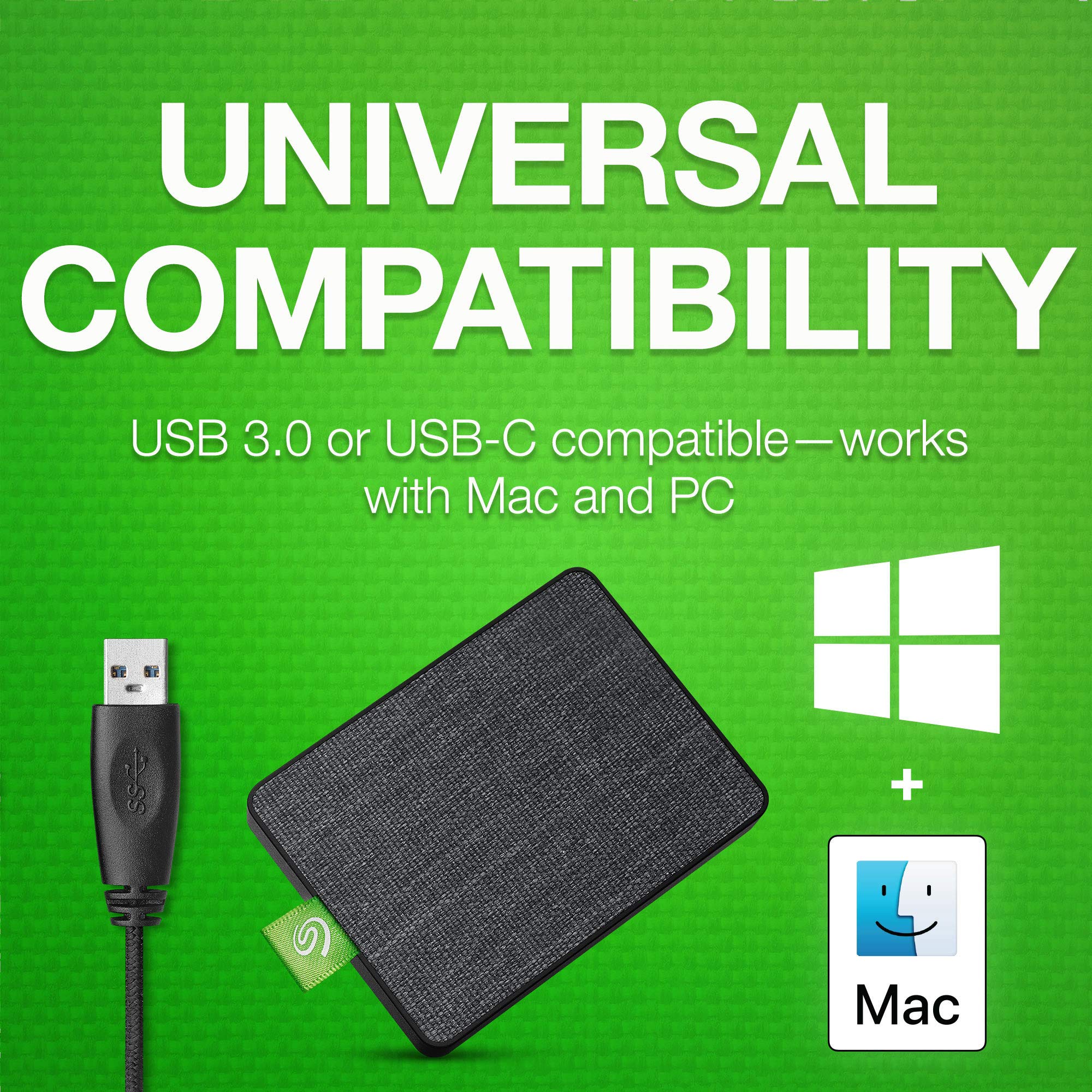 Foto 4 pulgar | Ssd Seagate Ultra Touch 1tb Portátil Externo Negro Usb-c - Venta Internacional.