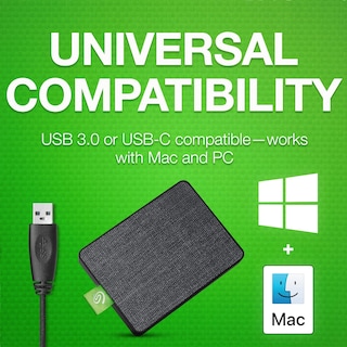 Foto 3 | Ssd Seagate Ultra Touch 1tb Portátil Externo Negro Usb-c - Venta Internacional.