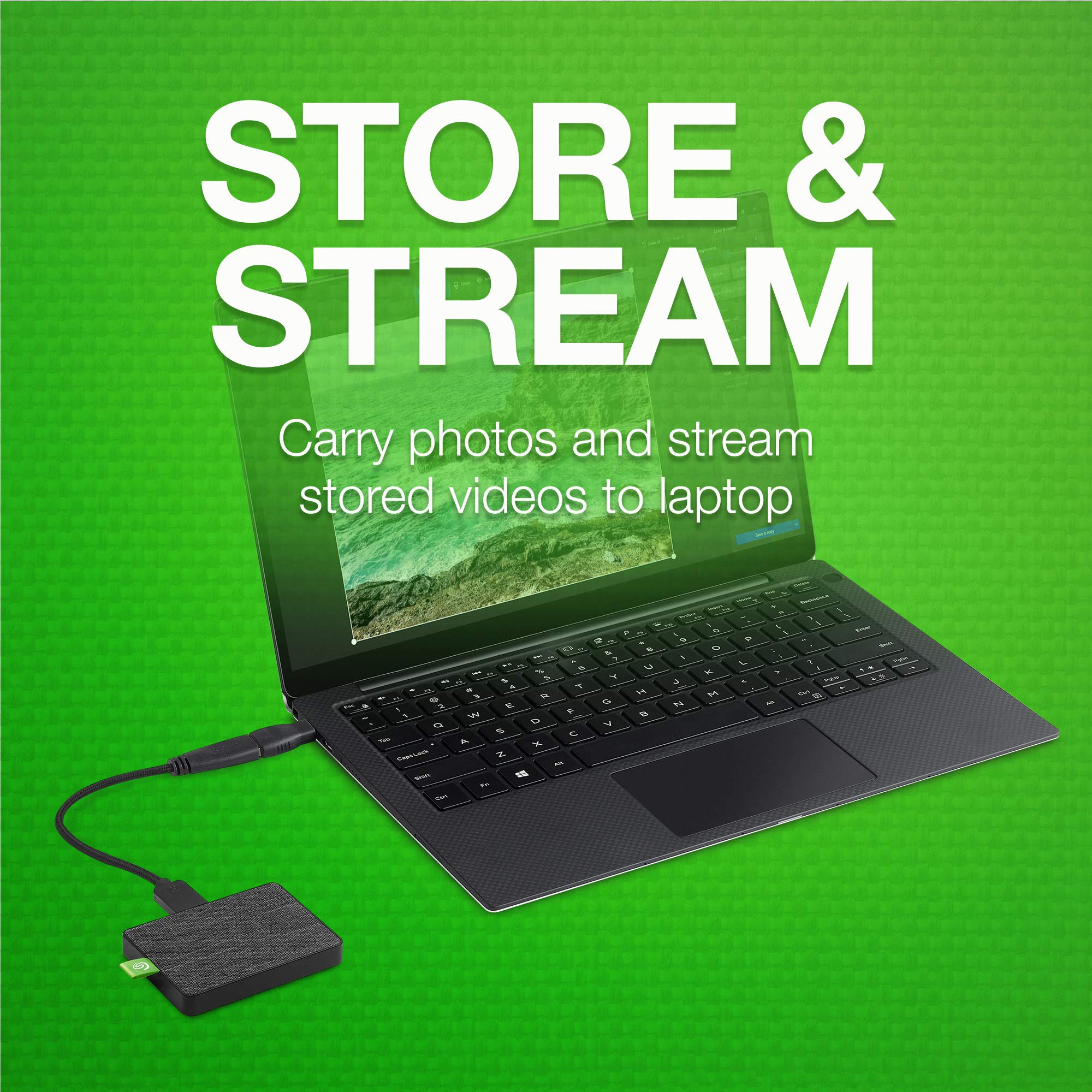 Foto 7 pulgar | Ssd Seagate Ultra Touch 1tb Portátil Externo Negro Usb-c - Venta Internacional.