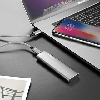 Foto 5 | Ssd Portátil Verbatim Vx500 De 1 Tb Usb 3.1 Gen 2, Color Gris Espacial - Venta Internacional.