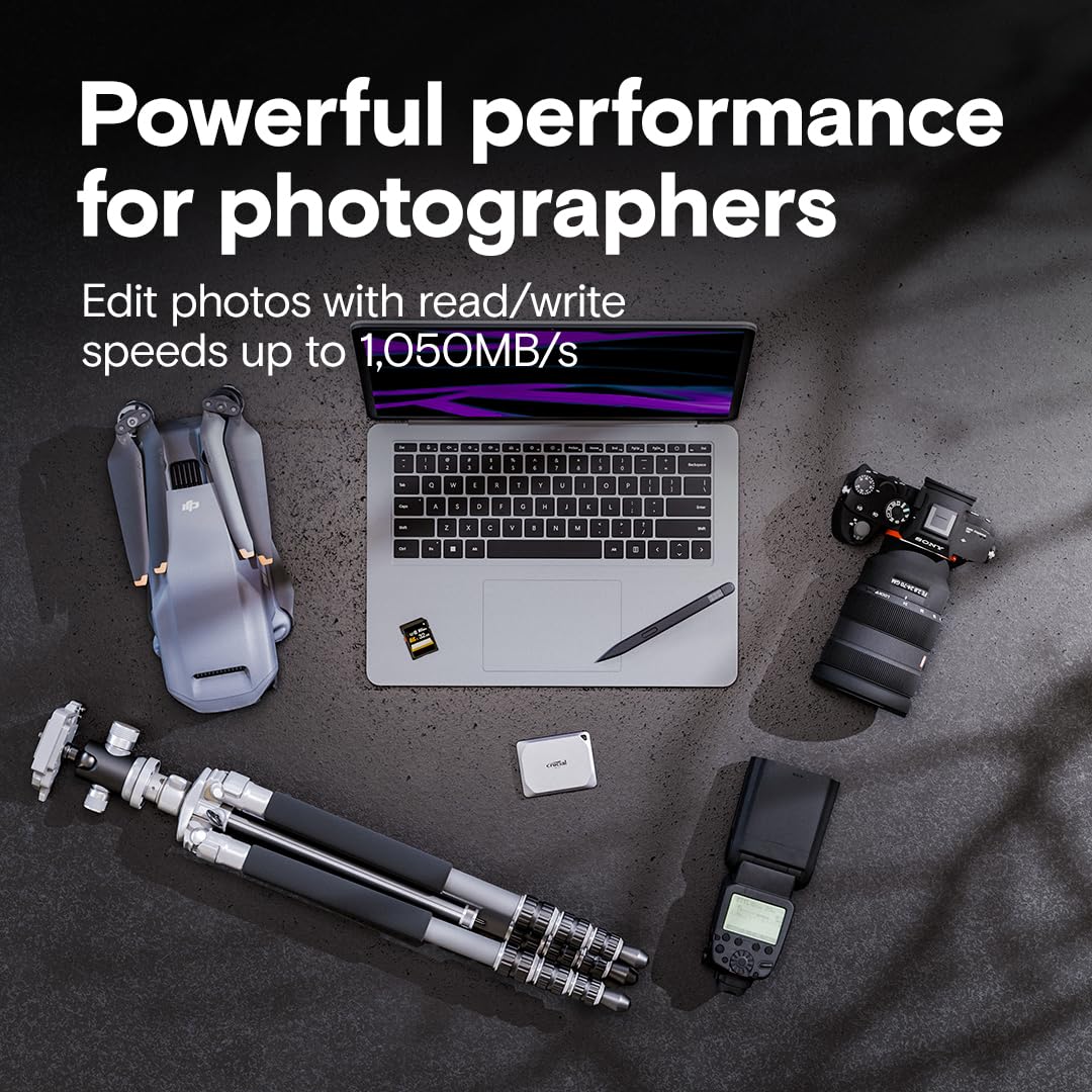 Foto 3 pulgar | Ssd Portátil Crucial X9 Pro De 1 Tb Usb 3.2 Para Pc Y Mac - Ip55 - Venta Internacional.