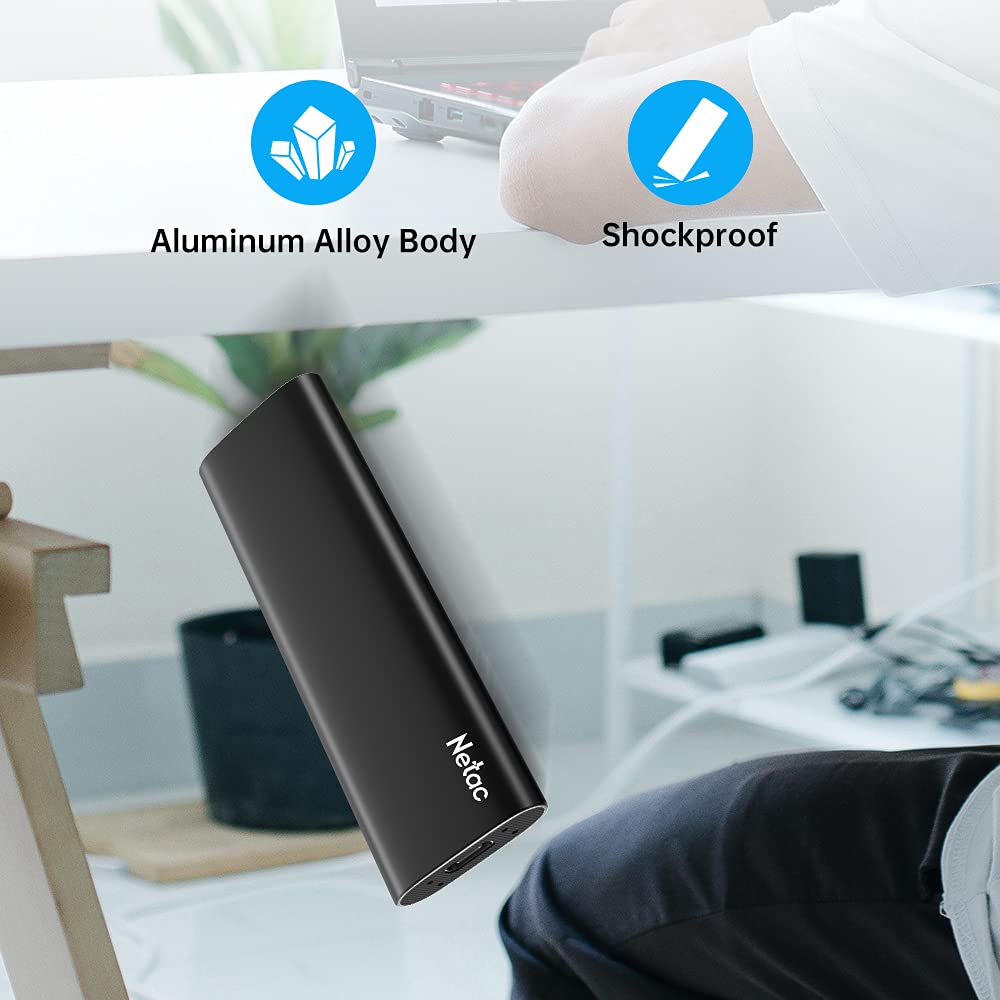 Foto 6 | Ssd Portátil Netac Slim de 1 Tb Usb 3.2 Gen 2 Tipo C de 10 Gbps - Venta Internacional