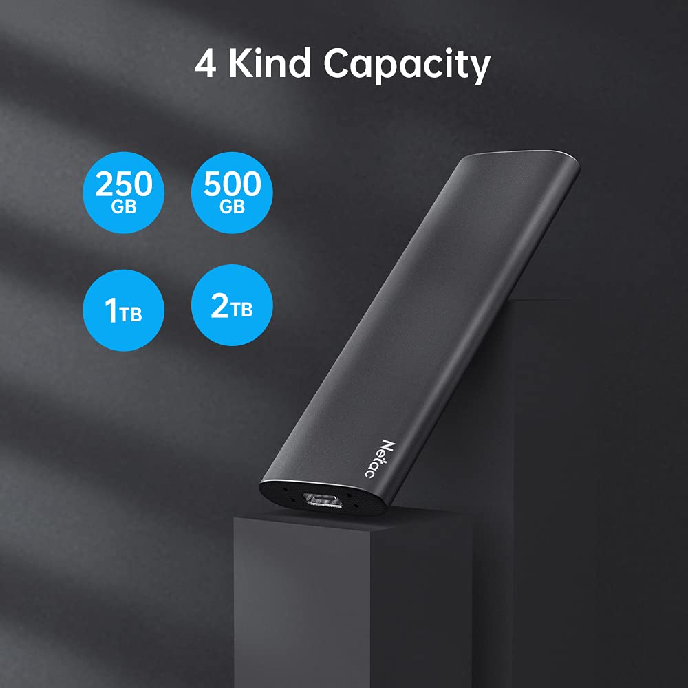 Foto 7 | Ssd Portátil Netac Slim de 1 Tb Usb 3.2 Gen 2 Tipo C de 10 Gbps - Venta Internacional