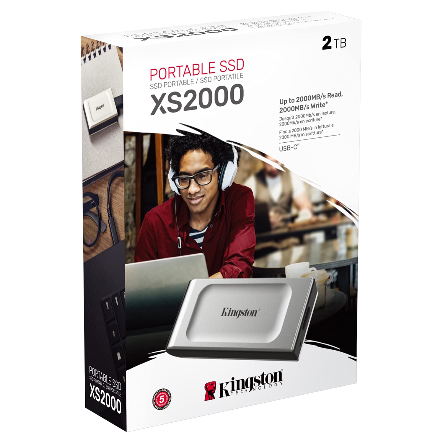 Foto 4 pulgar | SSD Portátil Kingston Xs2000 De 2 Tb Usb-c 3.2 Gen 2x2 2000 Mb/s - Venta Internacional