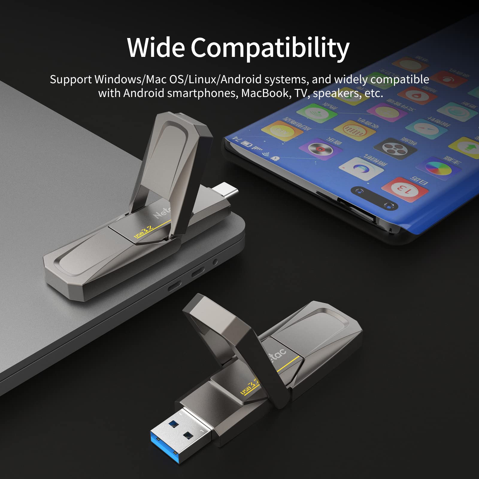 Foto 7 pulgar | Unidad de Estado Sólido Externa Portátil Netac 128gb Usb 3.2 - Venta Internacional