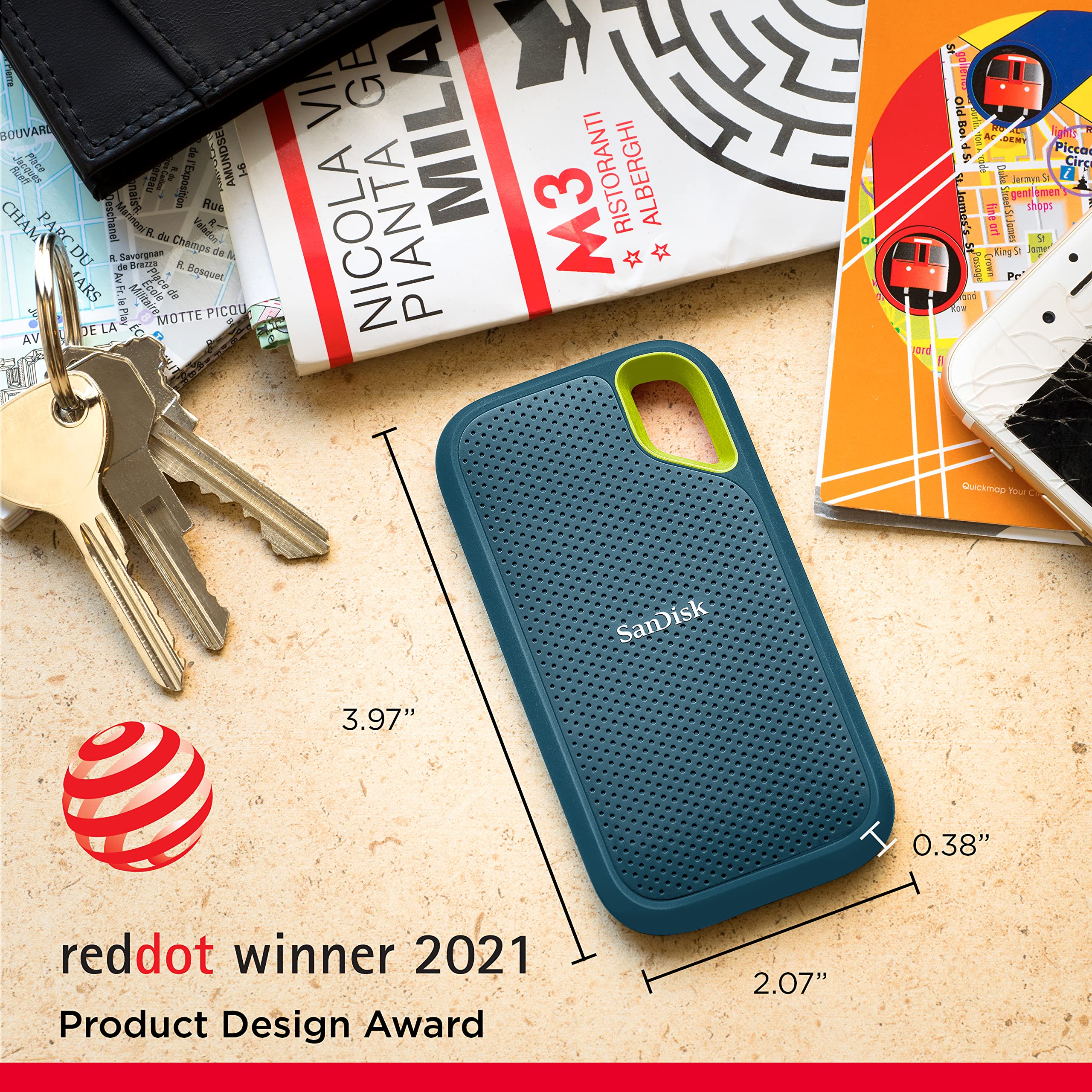 Foto 3 pulgar | Unidad de Estado Sólido Externa SanDisk Extreme 2 TB USB 3.2 - Venta Internacional