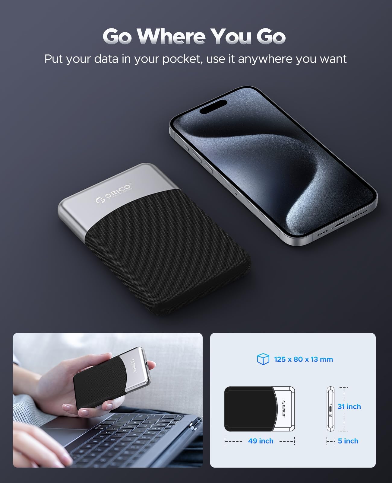Foto 7 pulgar | SSD Externo Orico M25Pro de 1 TB USB 3.2 Gen 1 460 Mb/s - Venta Internacional