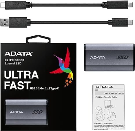 Foto 8 pulgar | Ssd Portátil Externo Adata Se880 De 1 Tb Usb 3.2 Gen 2x2 - Venta Internacional.