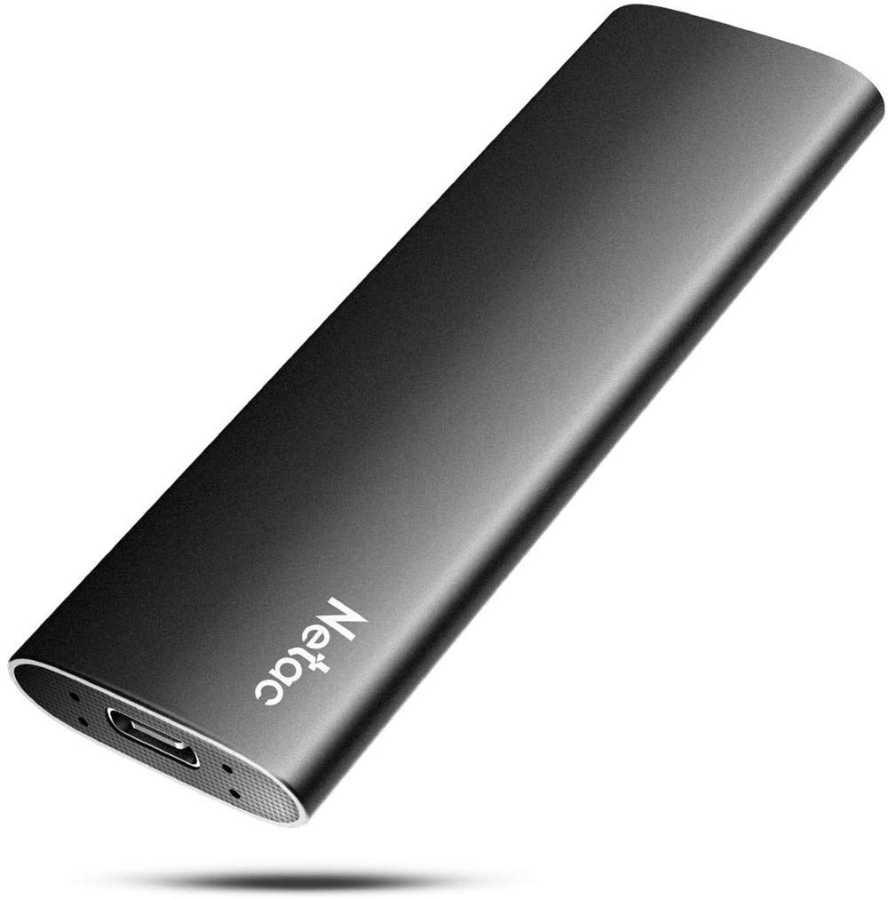 Ssd Portátil Netac Slim de 500 Gb Usb 3.2 Gen 2 Tipo C de 10 Gbps - Venta Internacional