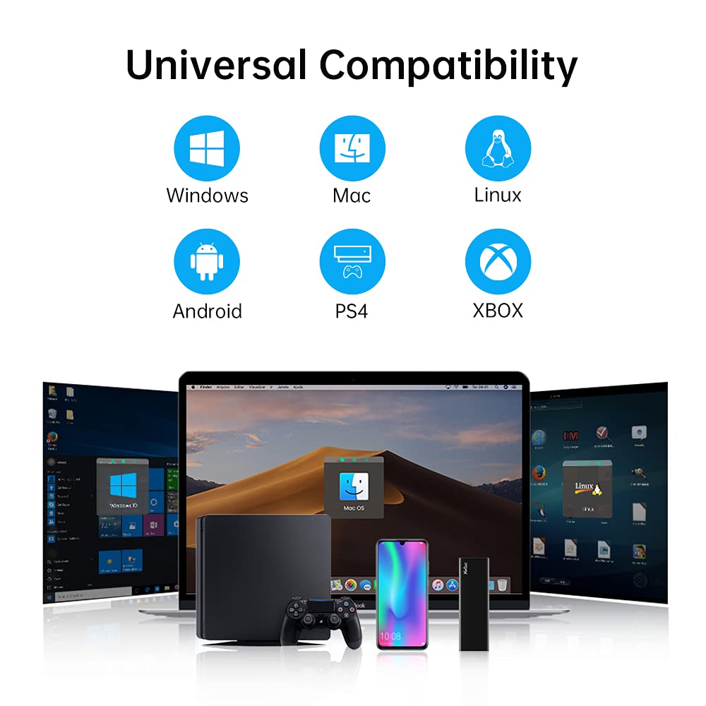 Foto 5 pulgar | Ssd Portátil Netac Slim de 500 Gb Usb 3.2 Gen 2 Tipo C de 10 Gbps - Venta Internacional