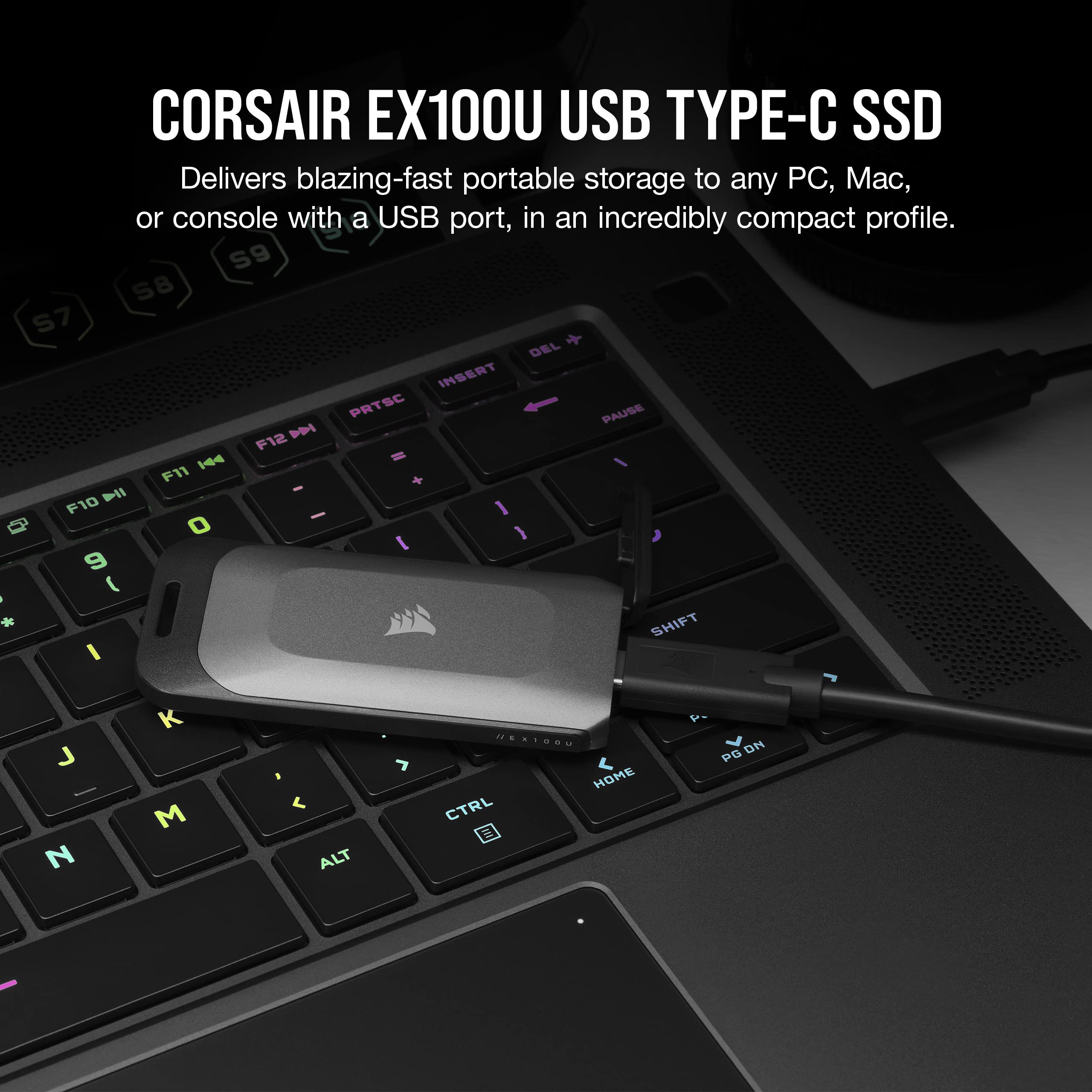 Foto 3 pulgar | Unidad de Almacenamiento Portátil Corsair Ex100u 2tb Usb Type-c - Venta Internacional