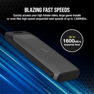 Foto 3 | Unidad de Almacenamiento Portátil Corsair Ex100u 2tb Usb Type-c - Venta Internacional