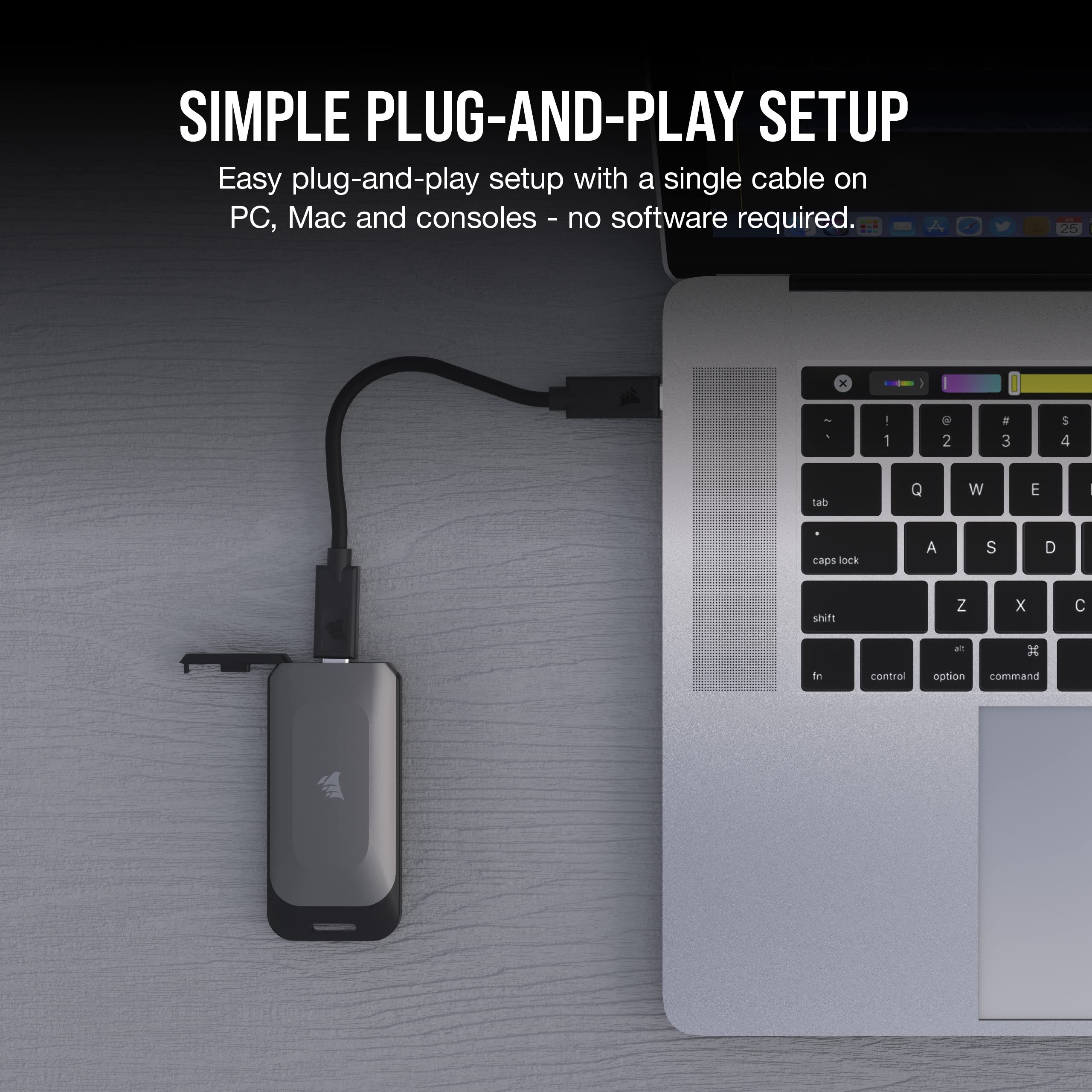 Foto 7 pulgar | Unidad de Almacenamiento Portátil Corsair Ex100u 2tb Usb Type-c - Venta Internacional