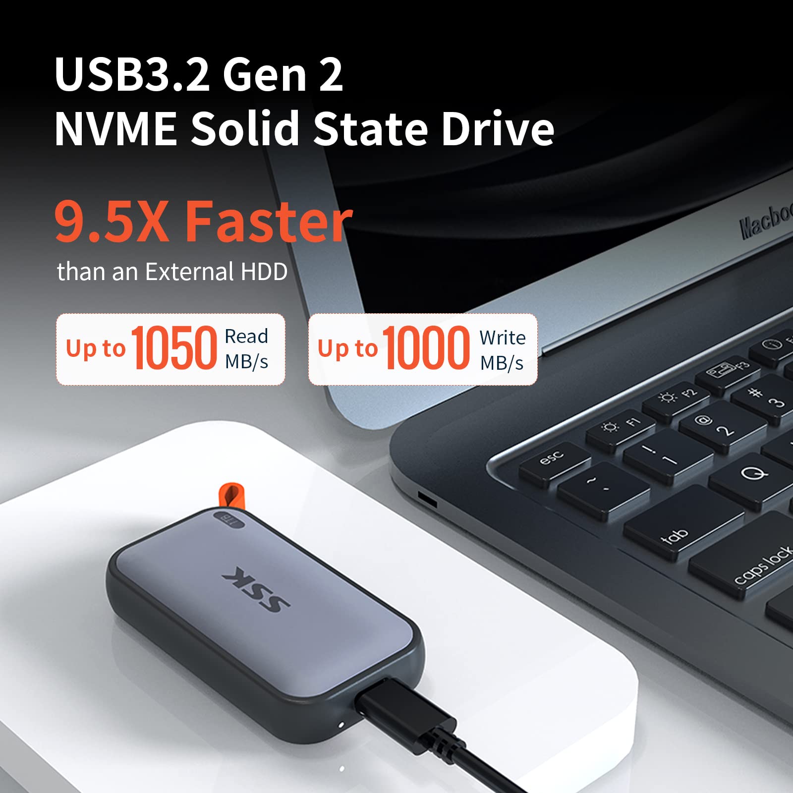 Foto 3 pulgar | Unidad De Estado Sólido Externa Ssk Portable Ssd 2tb Usb 3.2 Gen2 - Venta Internacional.