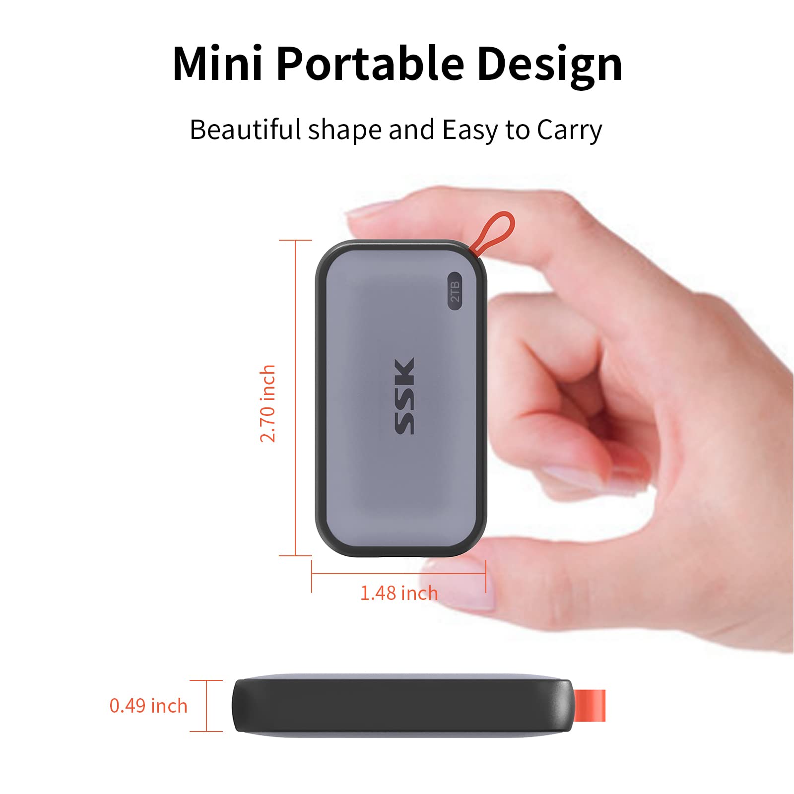 Foto 6 pulgar | Unidad De Estado Sólido Externa Ssk Portable Ssd 2tb Usb 3.2 Gen2 - Venta Internacional.