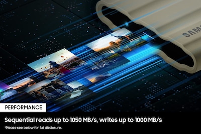 Foto 5 | Ssd Portátil Samsung T7 Shield De 4 Tb, 1050 Mb/s, Resistente, Negro - Venta Internacional.