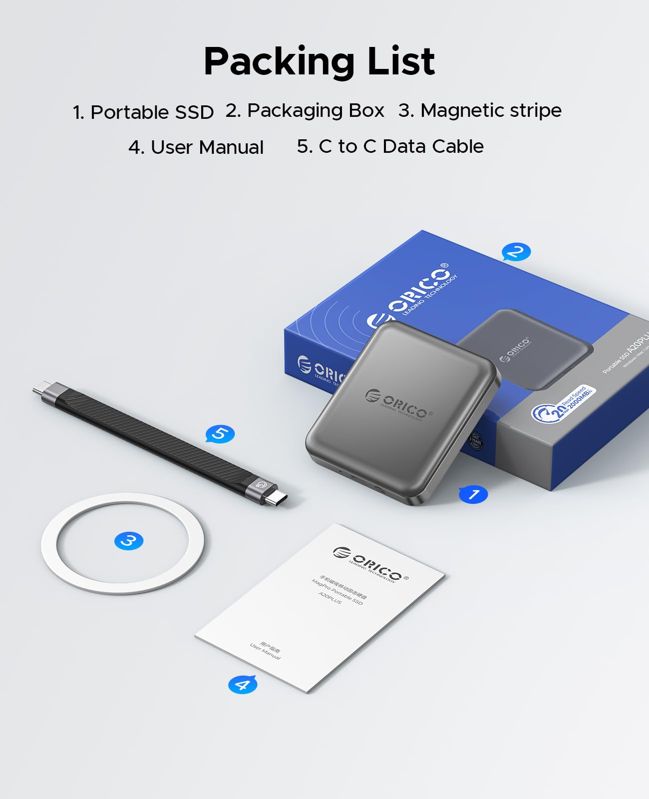 Foto 8 pulgar | Ssd Externo Orico A20plus De 2 Tb Magnético 4k Prores Hdr - Venta Internacional.