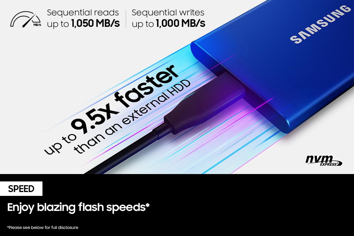 Foto 2 | Unidad De Estado Sólido Externa Samsung T7 Portable Ssd 500gb - Venta Internacional.
