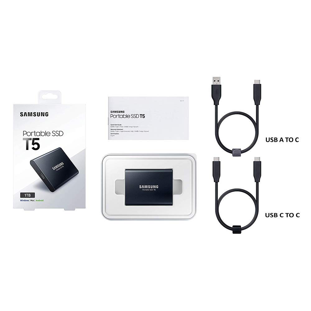 Foto 3 pulgar | Ssd Samsung T5 Portátil De 1 Tb Usb 3.1 540 Mb/s Externo Negro - Venta Internacional.