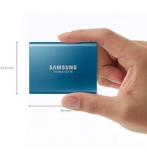 Foto 3 pulgar | Ssd Samsung T5 Portátil 500 Gb Usb 3.1 540 Mb/s Azul - Venta Internacional.
