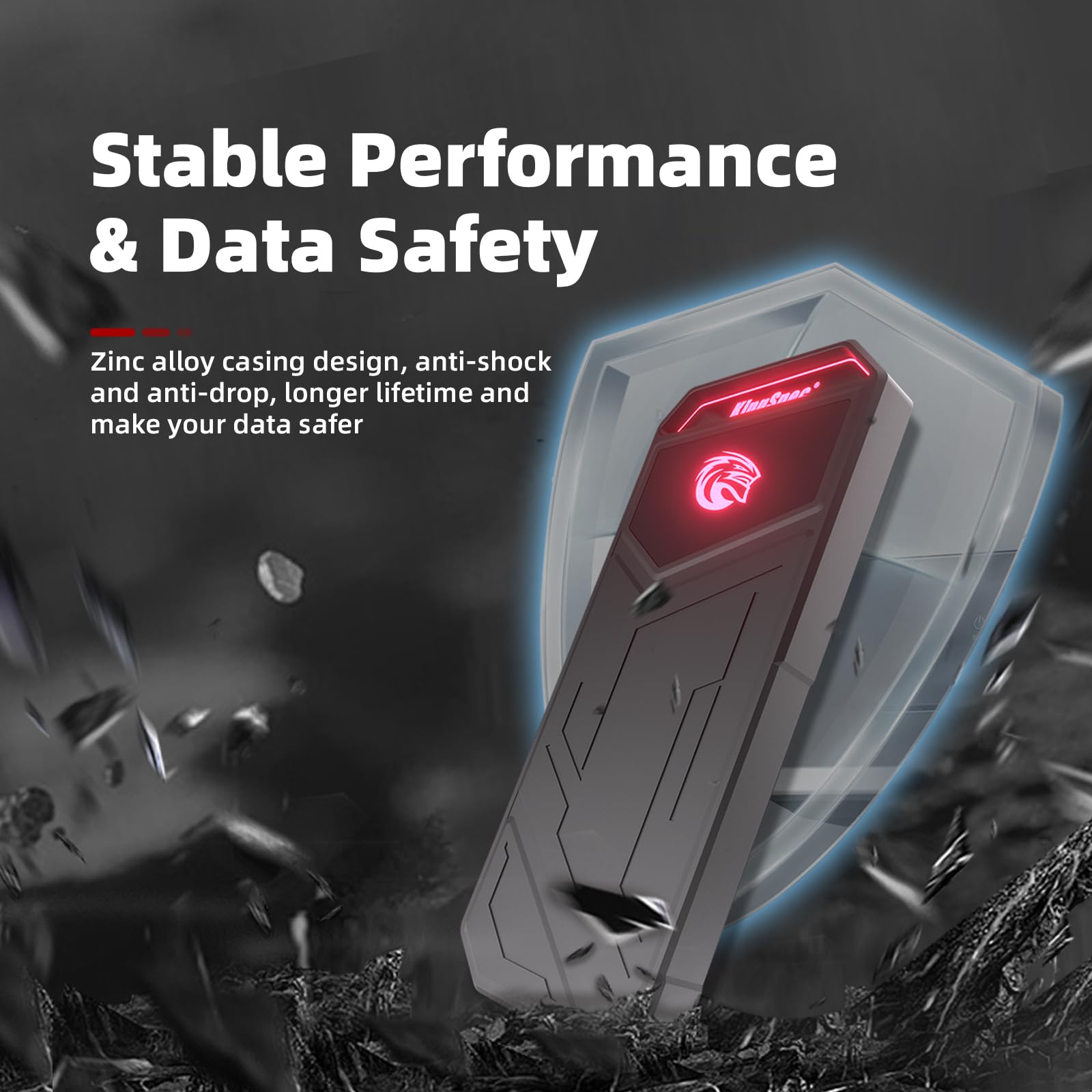 Foto 5 pulgar | Ssd Externo Portátil Kingspec Z5 De 4 Tb Con Luz Rgb De 2100 Mb/s - Venta Internacional.
