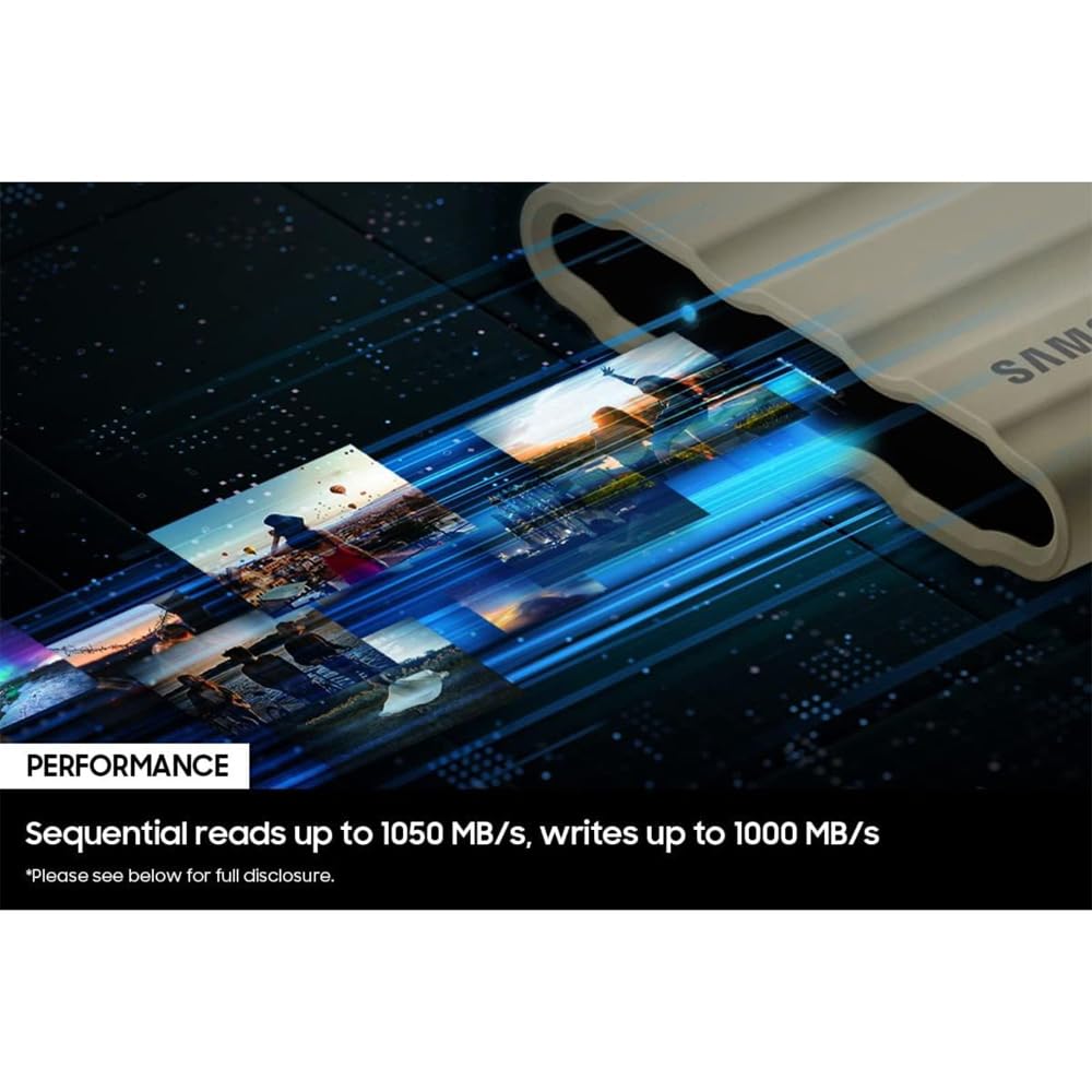 Foto 6 pulgar | Ssd Portátil Samsung T7 4tb Usb 3.2 Gen. 2 Con Funda Y Adaptador - Venta Internacional.
