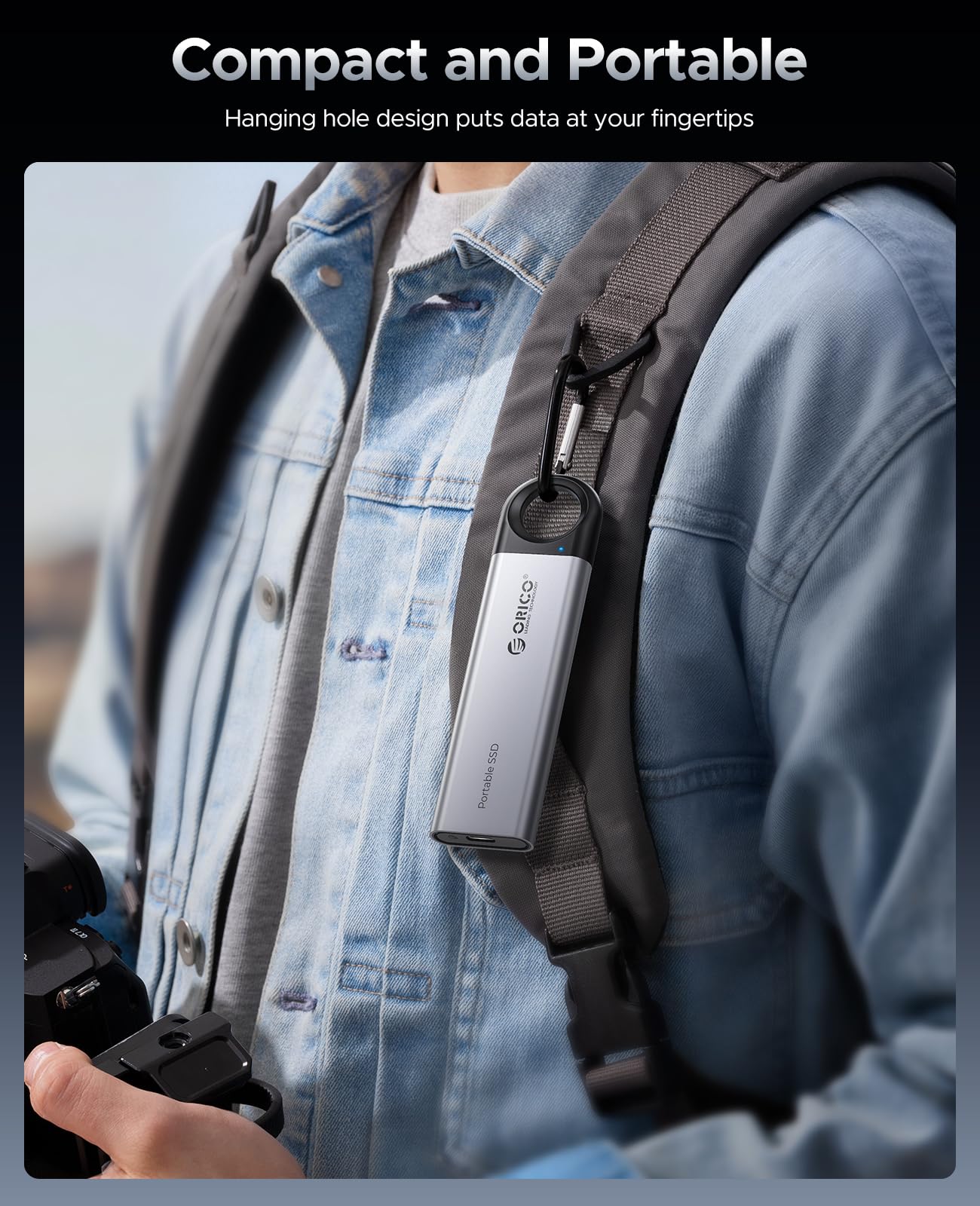 Foto 3 pulgar | Cable Usb C 2 En 1 Ssd Orico Externo De 1 Tb Hasta 1050 Mb/s - Venta Internacional.