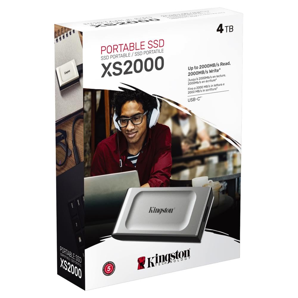 Foto 4 pulgar | Ssd Portátil Kingston Xs2000 De 4 Tb Usb-c 3.2 Gen 2x2 2000 Mb/s - Venta Internacional.