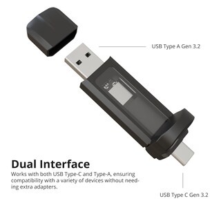 Foto 2 | Ssd Portátil Timetec 256gb Usb 3.2 Gen 2 Tipo C/a Para Iphone - Venta Internacional.