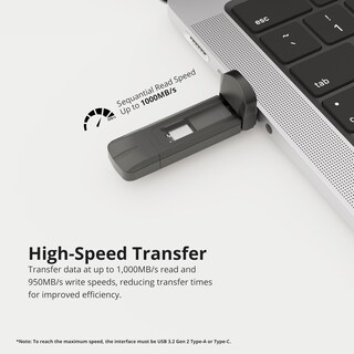 Foto 3 | Ssd Portátil Timetec 256gb Usb 3.2 Gen 2 Tipo C/a Para Iphone - Venta Internacional.
