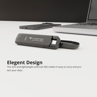 Foto 5 | Ssd Portátil Timetec 256gb Usb 3.2 Gen 2 Tipo C/a Para Iphone - Venta Internacional.