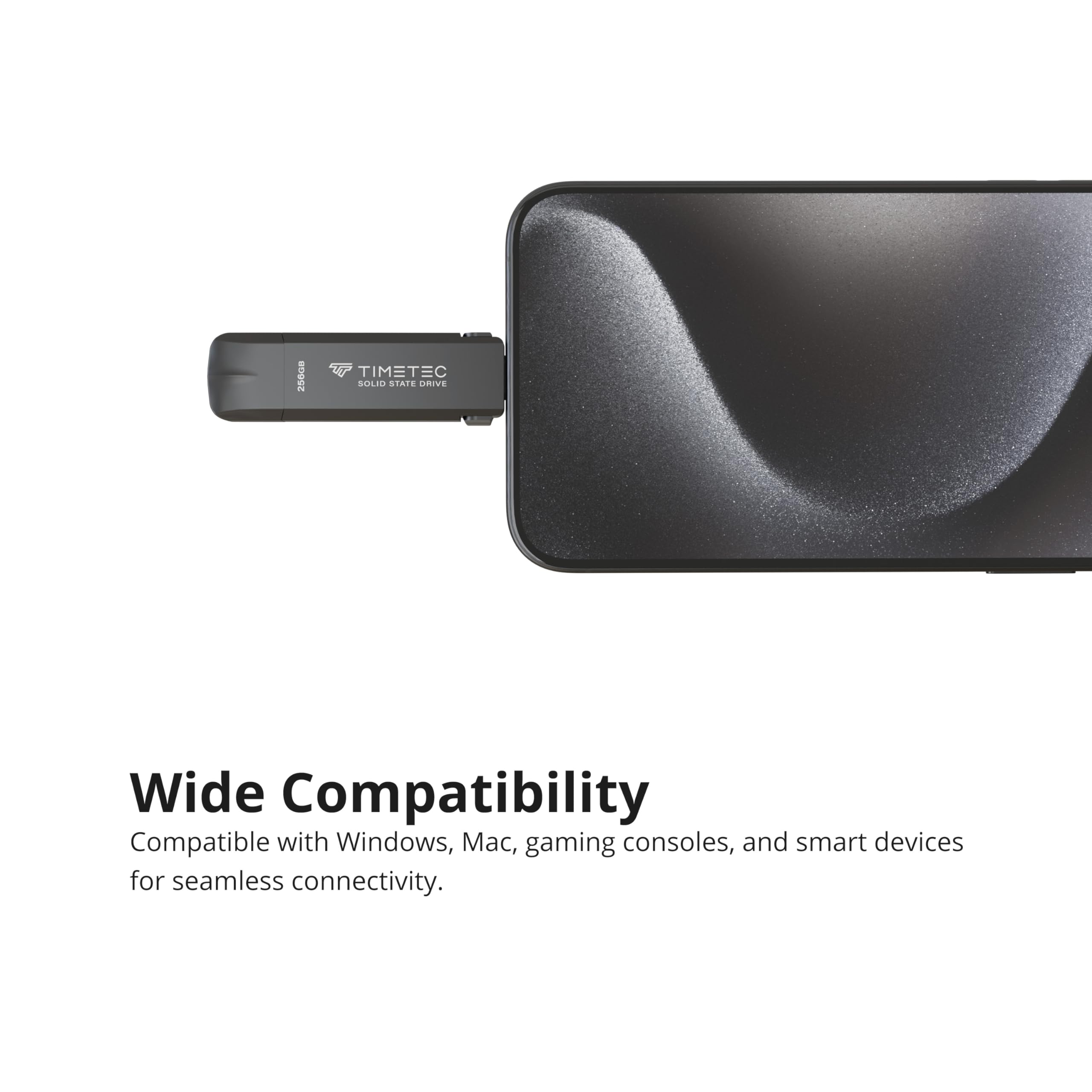 Foto 7 pulgar | Ssd Portátil Timetec 256gb Usb 3.2 Gen 2 Tipo C/a Para Iphone - Venta Internacional.