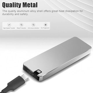 Foto 4 | Disco Duro Externo Ssd Portátil De 2 Tb Usb 3.1 Tipo C - Venta Internacional.