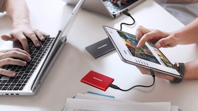 Foto 2 | Ssd Samsung T7 Portátil Usb 3.2 Gen. 2 Ssd Externo De 500 Gb - Venta Internacional.