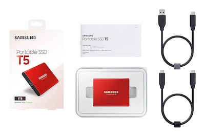 Foto 6 | Unidad De Estado Sólido Externa Samsung T5 1tb Usb 3.1 Red - Venta Internacional.