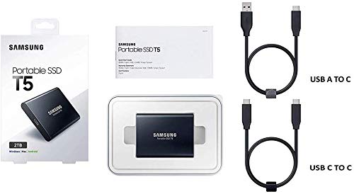 Foto 3 pulgar | Ssd Samsung T5 Portátil De 2 Tb Usb 3.1 540 Mb/s Externo Negro - Venta Internacional.
