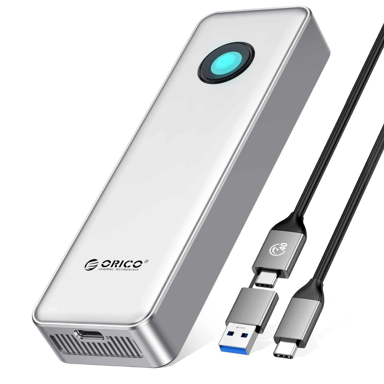 Ssd Portátil Orico 2tb Rgb 3700 Mb/s Usb 4.0 Con Ventilador De Refrigeración - Venta Internacional.