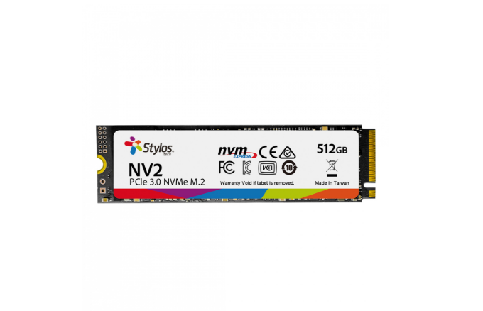Ssd Stylos Stmssdm21b Nvme, 512gb, M.2, 2500 Mb/s Escritura, 3000 Mb/s Lectura, Pci Express 3.0