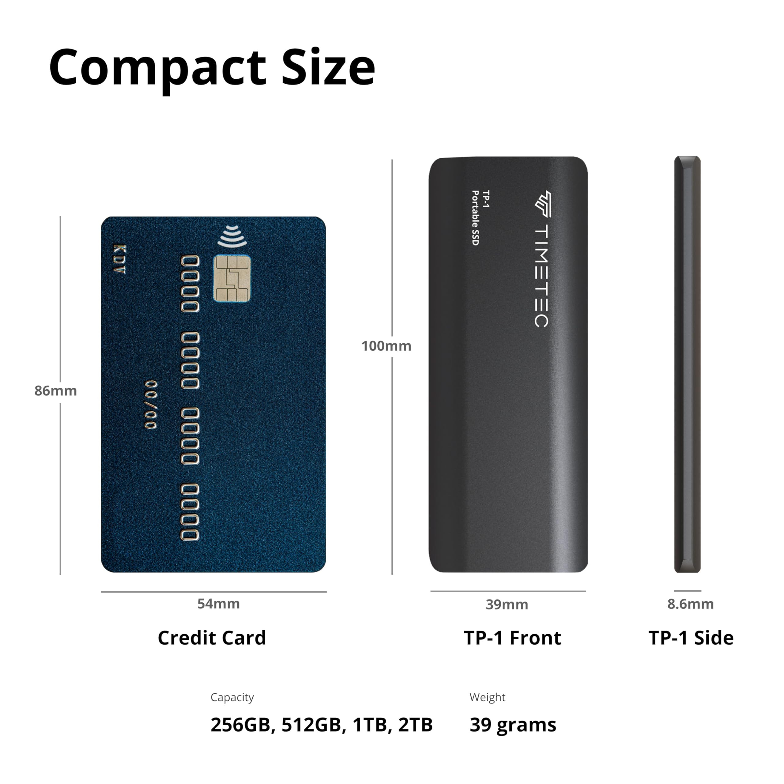 Foto 4 pulgar | Ssd Externo Portátil Timetec 512 Gb Usb 3.2 Gen2 Tipo C - Venta Internacional.