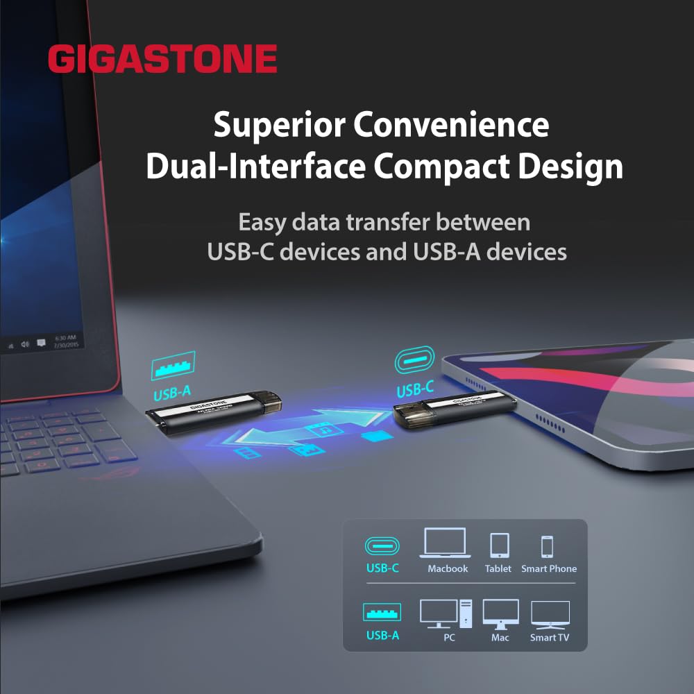Foto 8 pulgar | Ssd Externo Gigastone 500 Gb Usb-c Y Usb-a 1050 Mb/s Ps5 - Venta Internacional.
