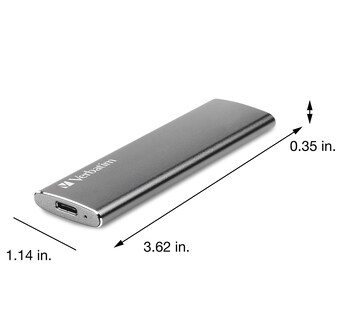 Foto 2 | Ssd Externo Verbatim Vx500 240 Gb Usb 3.1 Gen 2 Grafito - Venta Internacional.