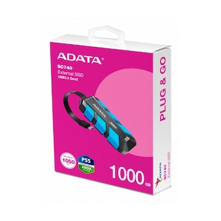 Foto 4 | Disco Duro Externo Adata Sc740 1tb Usb-c 3.1 Negro/azul Para Xbox Series X|s