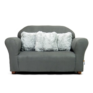 Foto 1 | Sofá Infantil Keet Incluye 3 Almohadas Stella Peluche Gris