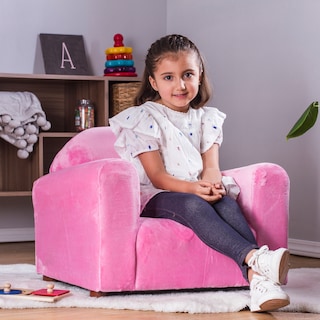 Foto 5 | Sofa Infantil Marca Keet, Cozy Chair Microsuede Pink, Incluye Gratis Almohada Stella Rosa De Peluche