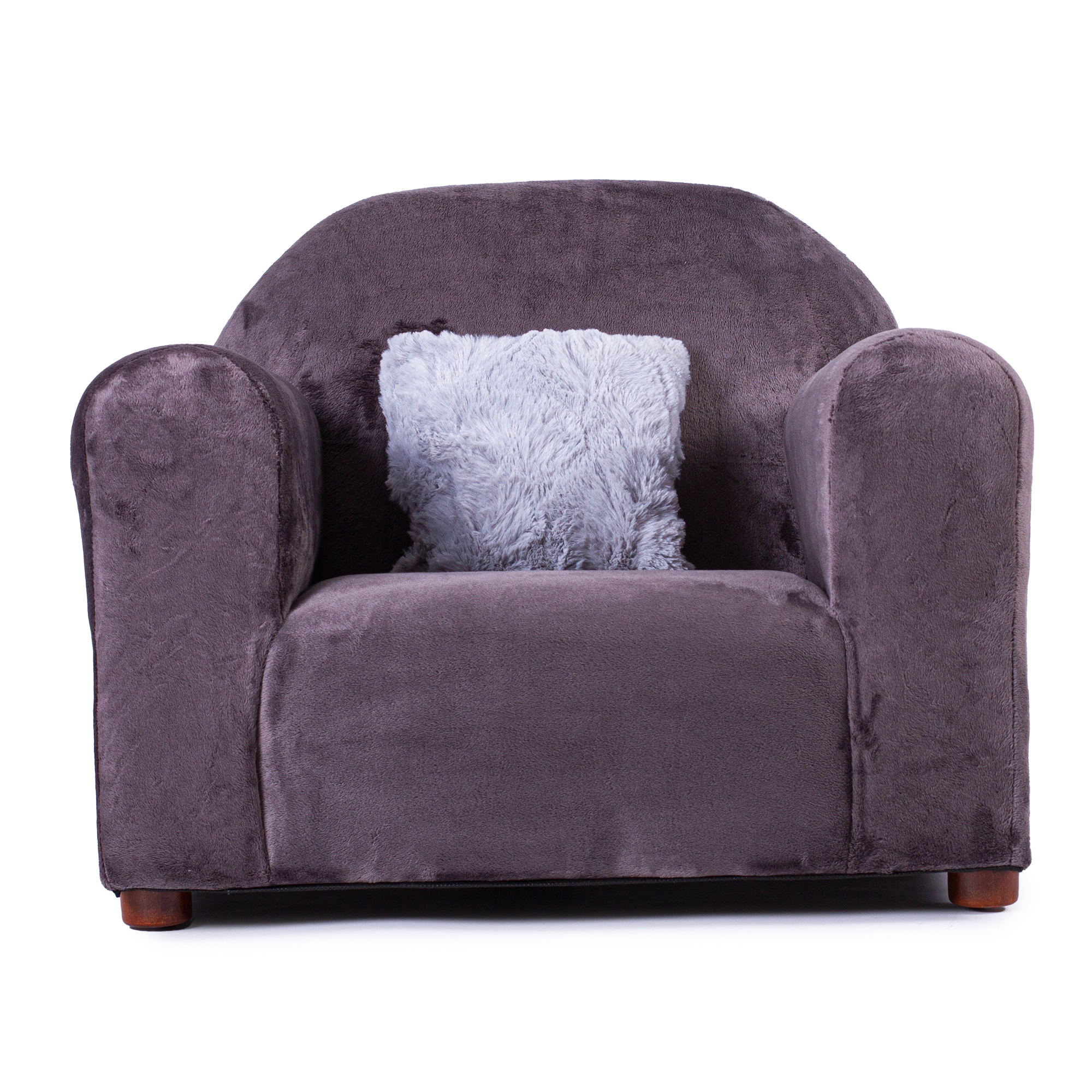 Foto 2 pulgar | Sillón Infantil Tapizado en Microsuede con Patas Desmontables y Almohada