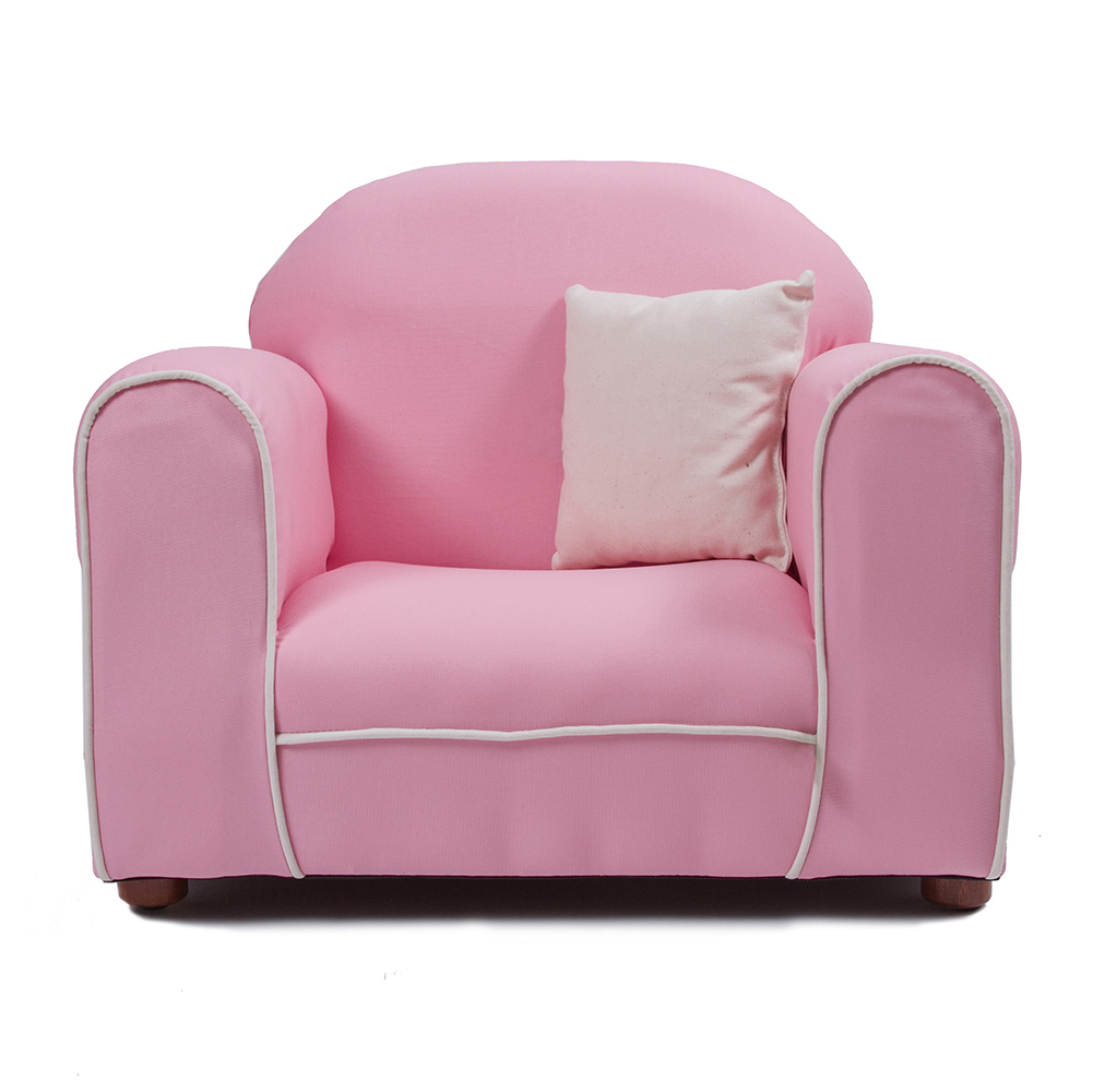 Foto 2 pulgar | Sillón Infantil con Almohada Rosa
